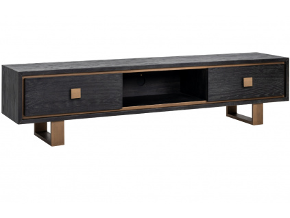 Černý dubový TV stolek Richmond Hunter 190 x 45 cm
