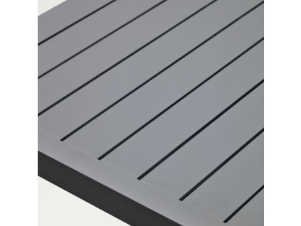 Šedý kovový zahradní stůl Kave Home Culip 180 x 90 cm