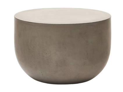 Šedý cementový konferenční stolek Kave Home Garbet 60 cm