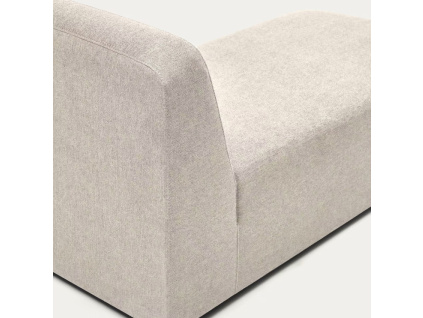 Béžová látková lenoška Kave Home Neom 152 cm