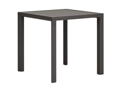 Šedý kovový zahradní jídelní stůl Kave Home Culip 77 x 77 cm