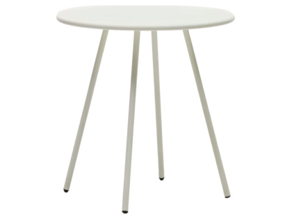 Bílý kovový zahradní jídelní stůl Kave Home Montjoi 70 cm