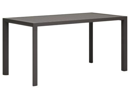 Šedý kovový zahradní jídelní stůl Kave Home Culip 150 x 77 cm