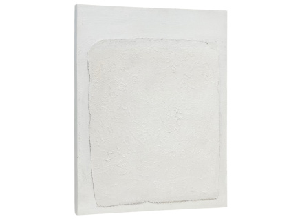 Bílý abstraktní texturovaný obraz Kave Home Rodes 100 x 80 cm