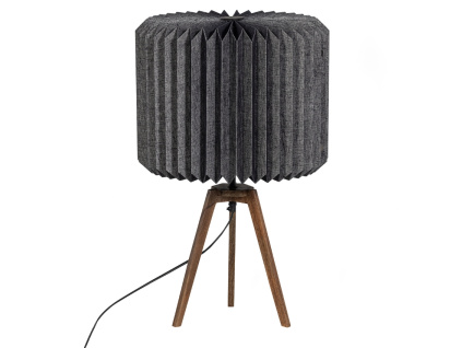 Černá papírová stolní lampa Pylon