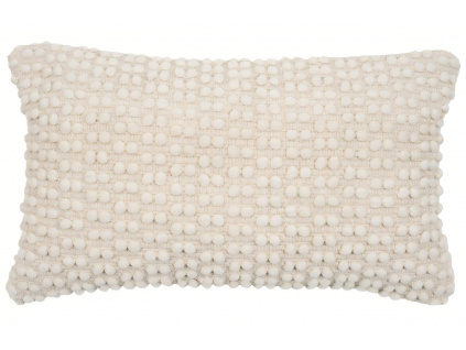 Bílý povlak na polštář Kave Home Mascarell 30 x 50 cm