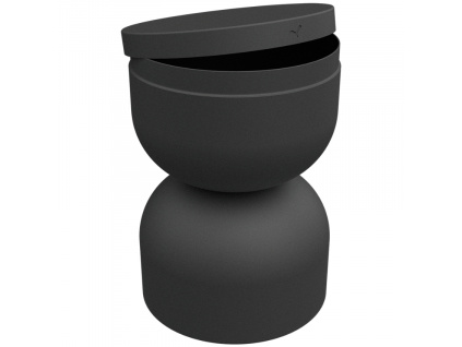 Antracitový hliníkový zahradní stolek Fermob Piapolo 32 cm