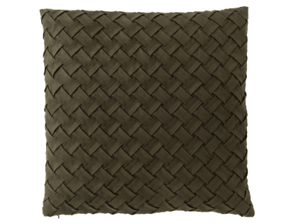 Zelený látkový polštář J-line Tisme 45 x 45 cm