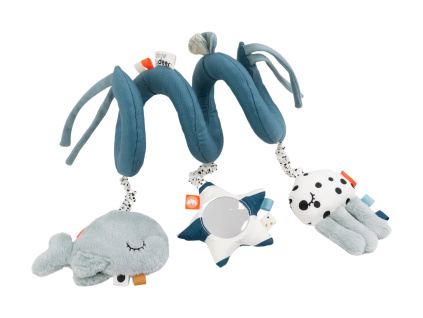 Modrá látková spirála se zvířátky Done by Deer Sea friends