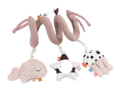 Růžová látková spirála se zvířátky Done by Deer Sea friends