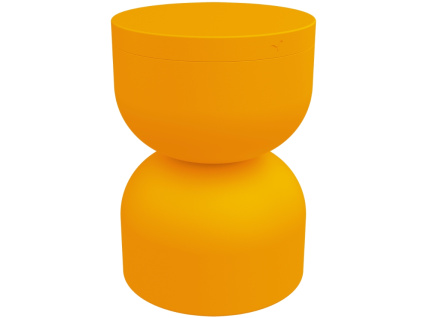 Žlutý hliníkový zahradní stolek Fermob Piapolo 32 cm