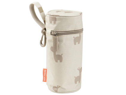 Béžový látkový termo obal na láhev Done by Deer Lalee 0,5 l