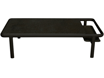 Antracitový keramický zahradní konferenční stolek No.106 Mindo 120 x 60 cm