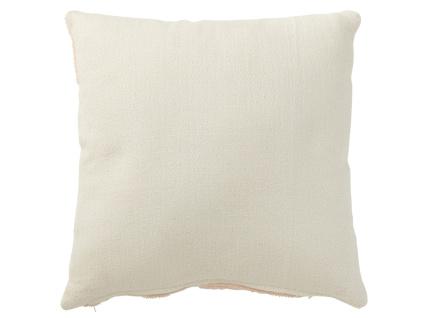 Lososově růžový látkový polštář J-line Geone 43 cm
