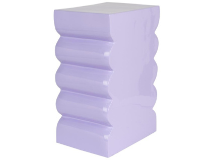 Fialová kovová stolička ZUIVER CURVES 45 cm
