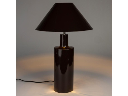 Hnědá kovová stolní lampa ZUIVER WONDERS