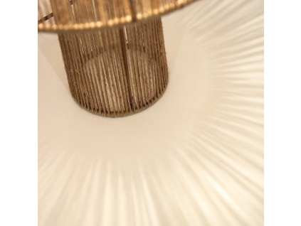 Jutová stolní lampa Kave Home Pontos