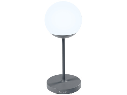 Šedá venkovní LED lampa Fermob MOOON! 63 cm