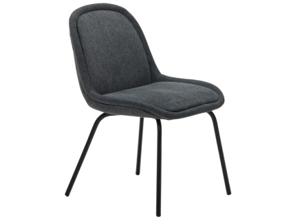 Šedá čalouněná jídelní židle Kave Home Aimin