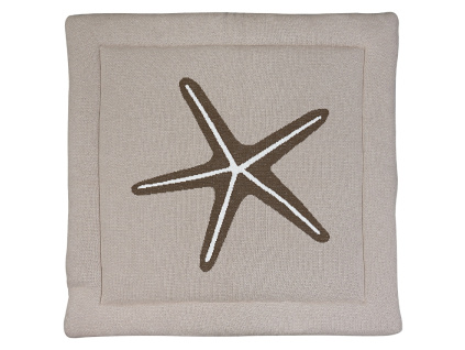 Světle šedá hrací deka Quax Starfish 100 x 100 cm