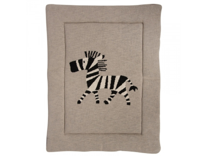 Béžová hrací deka Quax Zebra 93 x 73 cm