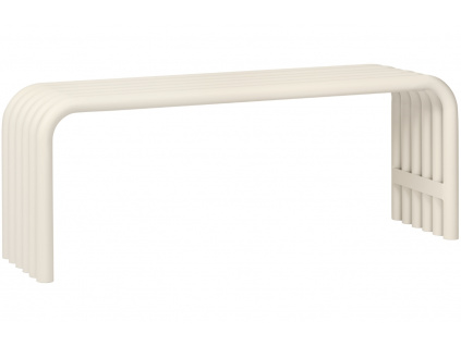 Béžová kovová lavice Nokk 114 cm