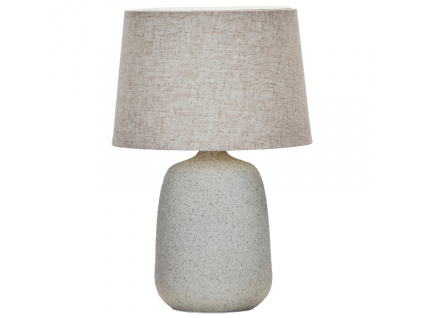 Šedá kameninová stolní lampa Tana 46 cm