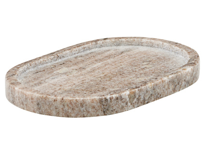 Béžový mramorový tácek Meraki Marble 19,5 x 12,5 cm