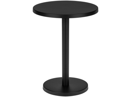 Černý kovový odkládací stolek Odo 44 cm