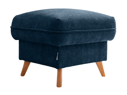 Tmavě modrá čalouněná podnožka Miuform Sweet Harmony 60 x 60 cm