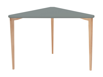 Šedý lakovaný rohový pracovní stůl RAGABA NAJA 114 x 61 cm