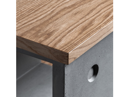 Dubová komoda Lyon Béton Dice 154,5 x 42 cm