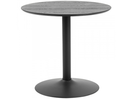 Černý dřevěný jídelní stůl Ibiba 80 cm