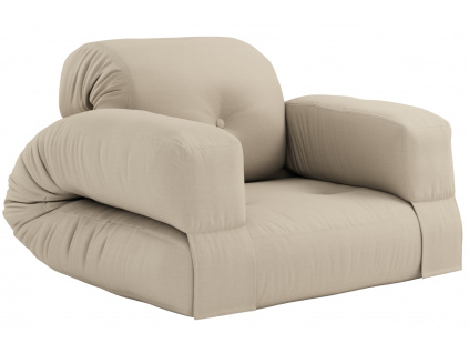Béžové rozkládací zahradní křeslo Karup Design Hippo