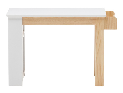 Bílý lakovaný psací stůl Kave Home Serwa 77 x 40 cm