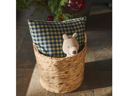 Modrý bavlněný povlak na polštář Yanil Kave Home 45 x 45 cm