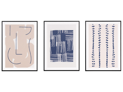 Set tří abstraktních obrazů Somcasa Marino 70 x 50 cm