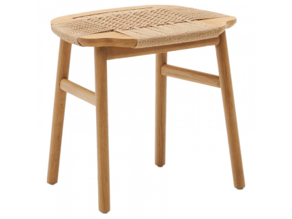 Dubová stolička s výpletem Kave Home Enit 43 cm