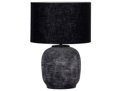 Černá keramická stolní lampa Tahi