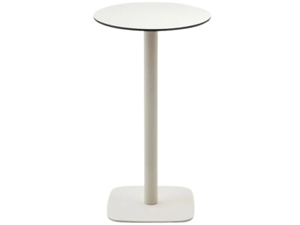 Bílý barový stůl Kave Home Dina 60 cm