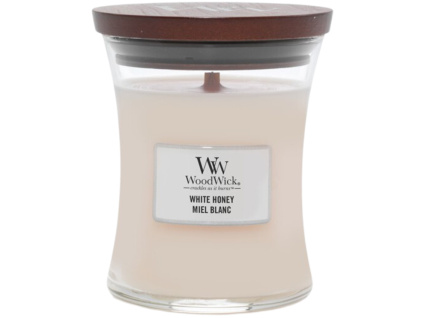 Střední vonná svíčka WoodWick, White Honey