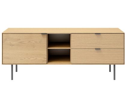 Dubový TV stolek Somcasa Tulsa 140 x 40 cm