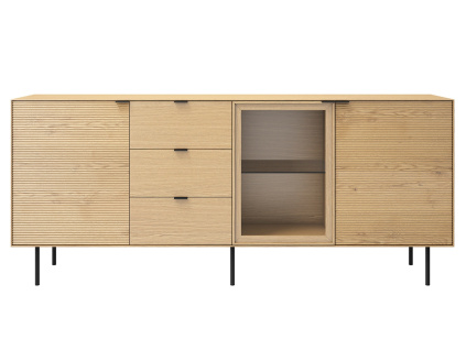 Dubová komoda Somcasa Tulsa 200 x 45 cm