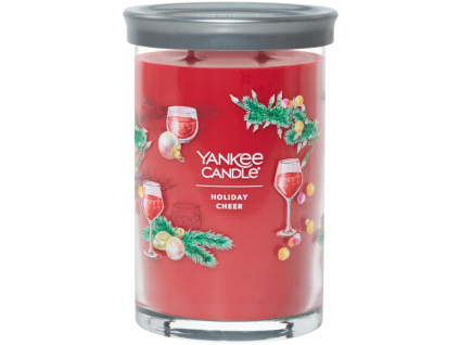 Velká vonná svíčka Yankee Candle Holiday Cheer Tumbler Signature Tumbler