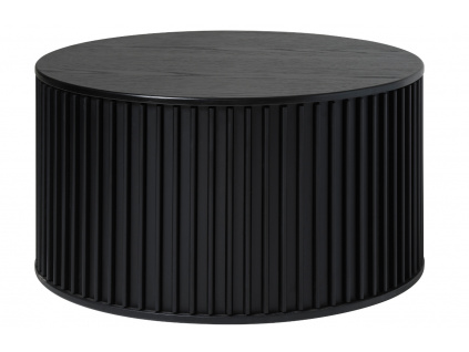 Černý dubový konferenční stolek Unique Furniture Siena 85 cm