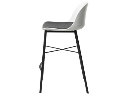 Bílá plastová barová židle Unique Furniture Whistler 68 cm