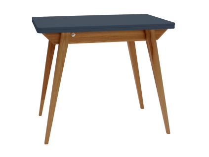 Tmavě šedý lakovaný rozkládací jídelní stůl RAGABA ENVELOPE 90 / 130 x 65 / 90 cm
