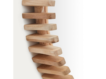Dřevěné závěsné zrcadlo Kave Home Polke 60 cm