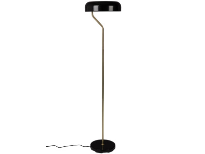 Černá stojací lampa DUTCHBONE Eclipse 130 cm