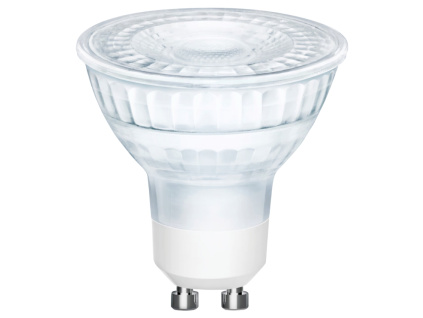 Transparentní LED žárovka GU10 4,7W